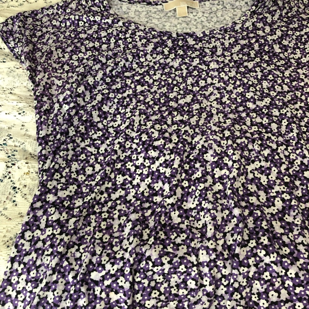 Blue and white Michael Kors top